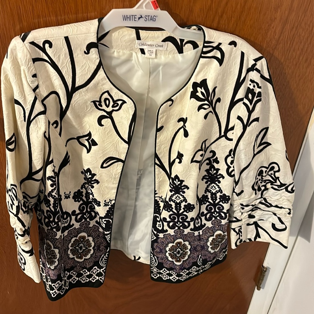 Coldwater Creek size 14 lined jacket only worn once